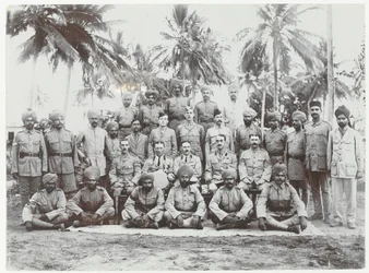 Groep van de 19e Punjabis in Oost-Afrika, 1914-15